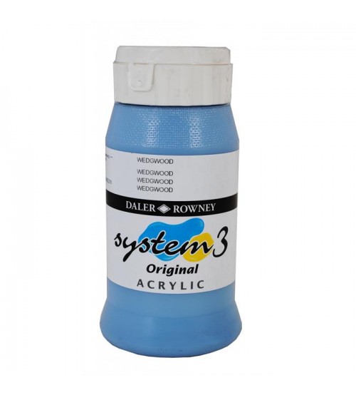 Daler Rowney System3 500 ml Akrilik Boya 114 Wedgewood